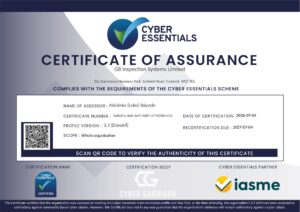 Cyber Essentials Cert Jul 26-Jul 27
